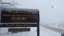 Kütahya'da kar yağışı  ve sis, ulaşımı olumsuz yönde etkiliyor.