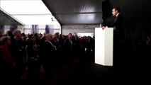 Emmanuel Macron débute son discours après la visite du Musée des Beaux-Arts et d'Archéologie de Besançon