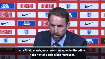 Angleterre - Southgate : "Si on joue comme ça dimanche, on va perdre"