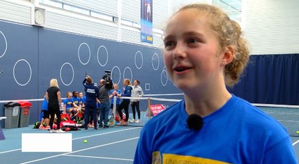 Zara Burney Plays Alongside Professional Female Tennis Players!