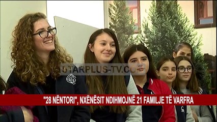 “28 NËNTORI”, NXËNËSIT NDIHMOJNË 21 FAMILJE TË VARFRA
