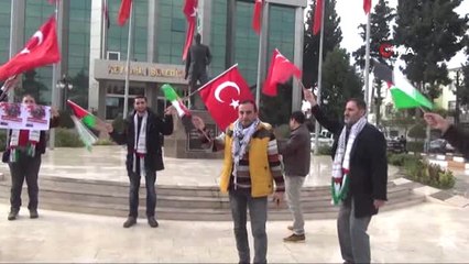 Reyhanlı'daki Filistinliler İsrail'in Saldırılarını Kınadı