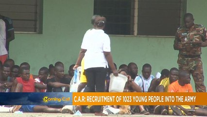 Centrafrique : recrutement de 1023 jeunes dans l'armée [The Morning Call]