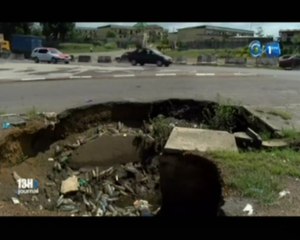 RTG/La population se plaint du mauvais état de la route à Libreville