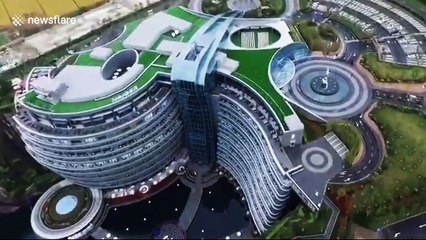 Spectacular drone footage of world’s first underground luxury hotel in Shanghai