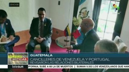 Cancilleres de Portugal y Venezuela se reúnen en Guatemala