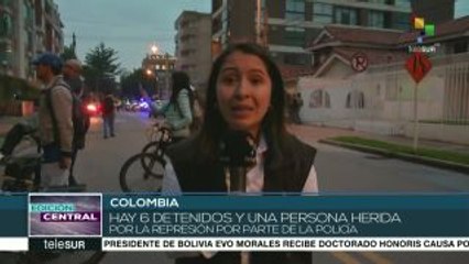 ESMAD reprime movilización de estudiantes en Colombia
