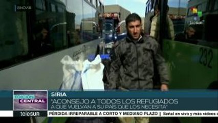 Llega a Siria nuevo grupo de refugiados desde Líbano