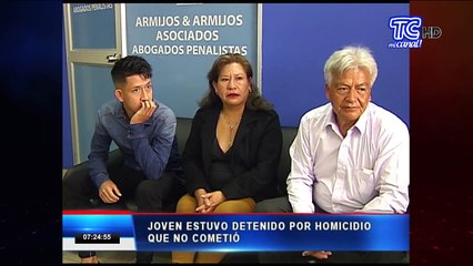 Polémica por liberación de joven tras comprobar su inocencia