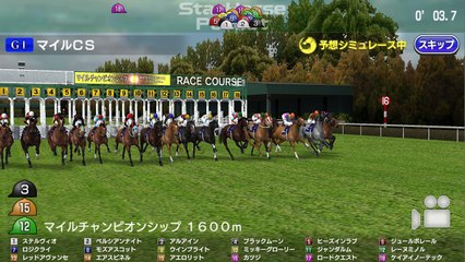 2018 GⅠマイルチャンピオンシップ レースシュミレーション