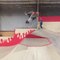 Skater Does 180 Degree Flip off Skateboard During Ramp Jump