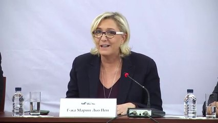 Conférence de Marine Le Pen à Sofia en Bulgarie (16/11/2018)