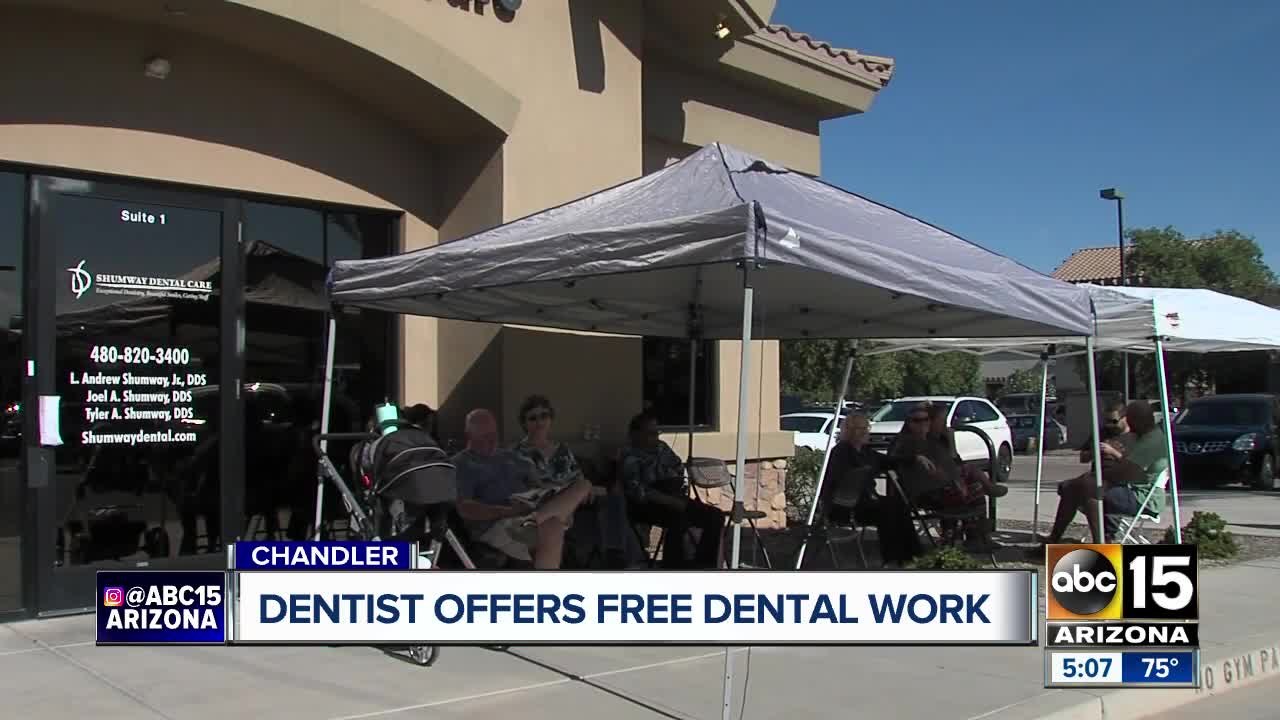 Chandler dentist offered free dental work on Friday