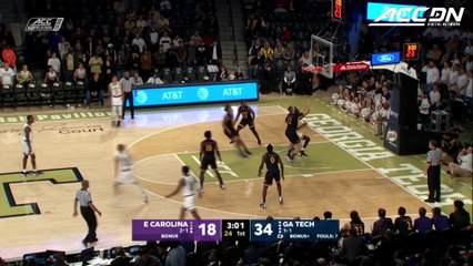 East Carolina vs. Georgia Tech Basketball Highlights (2018-19)