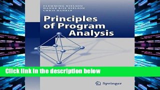 F.R.E.E [D.O.W.N.L.O.A.D] Principles of Program Analysis [E.B.O.O.K]