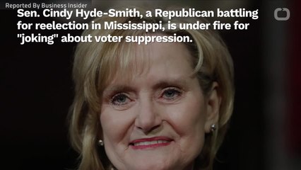 Republican Senator Cindy Hyde-Smith Jokes About Voter Suppression