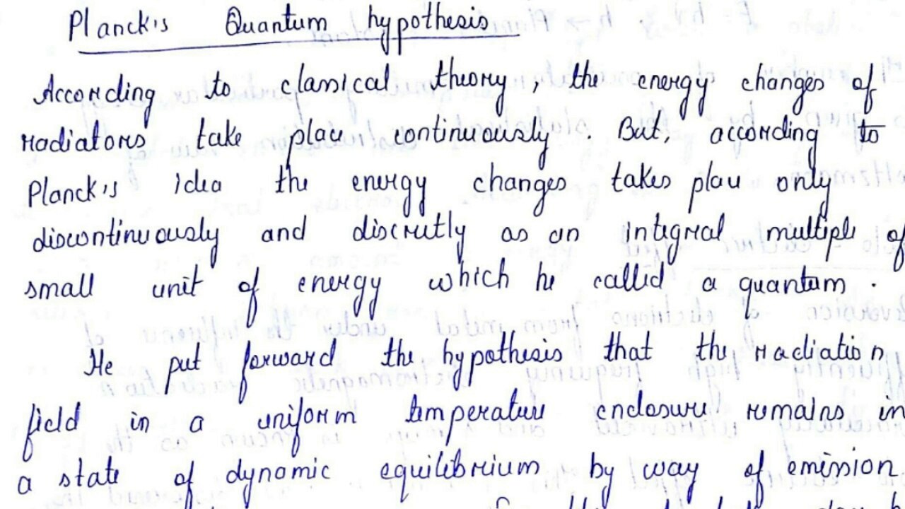 Planck's Quantum Hypothesis Explained in Hindi || Notes || Unboxing Physics