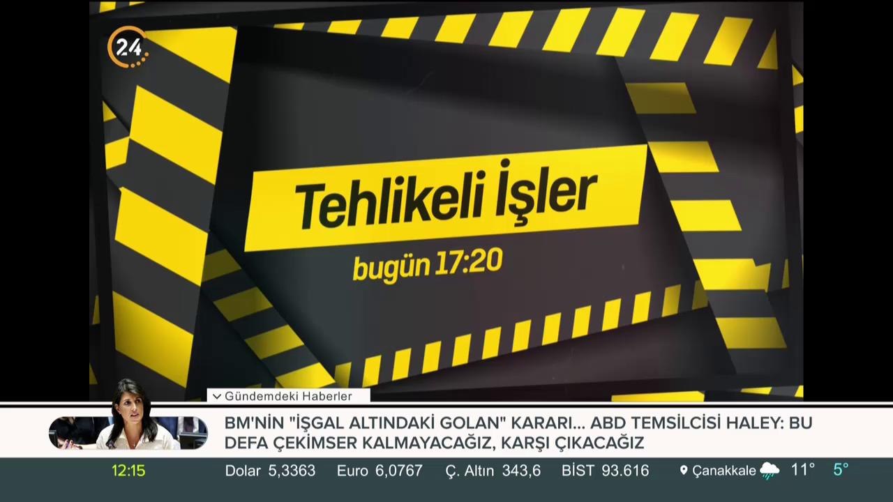 Tehlikeli İşler bugün 17:20'de