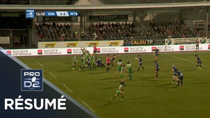 PRO D2 - Résumé Vannes-Montauban: 27-28 - J12 - Saison 2018/2019