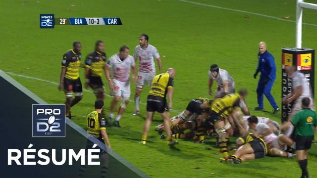 PRO D2 - Résumé Biarritz-Carcassonne: 21-16 - J12 - Saison 2018/2019