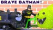 Scary Batman Giant Spider Mashem Prank with Thomas & Friends and the Joker from DC Universe Superheroes - A fun toy story for kids