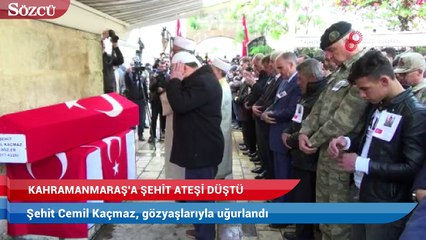 Şehit Cemil Kaçmaz, gözyaşlarıyla uğurlandı
