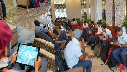 PUBG விளையாடும் இந்திய வீரர்கள்- வீடியோ