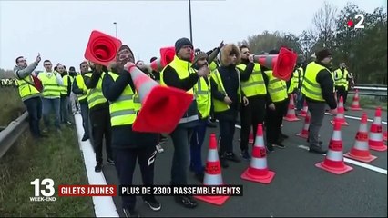 "Gilets jaunes" : plus de 2 300 rassemblements partout en France