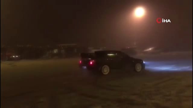 Zigana'da Drifte Ceza Yağdı...drift Yapmak İçin Toplanan 12 Araç Sürücüsüne 50 Bin TL Ceza