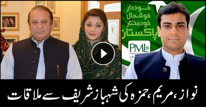 Nawaz Sharif, Maryam Nawaz and Hamza Shehbaz reach NAB office to meet Shehbaz Sharif