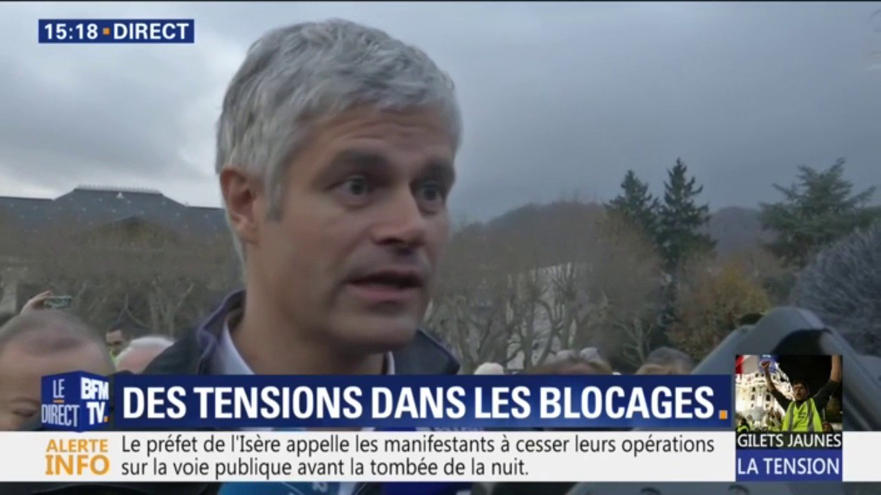 Gilets jaunes : Laurent Wauquiez "espère que le président va corriger ses  erreurs en annulant les hausses de taxes" - Vidéo Dailymotion