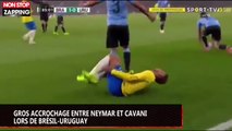 Gros accrochage entre Neymar et Cavani lors de Brésil-Uruguay (vidéo)