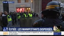 Gilets jaunes : des manifestants dispersés près de l'Élysée