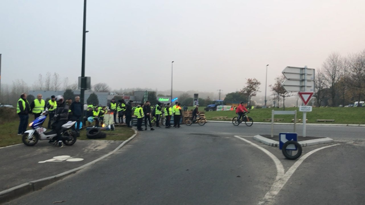 La mobilisation des Gilets jaunes au rond-point de Coppens
