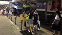 Backpackers Begging In Bangkok