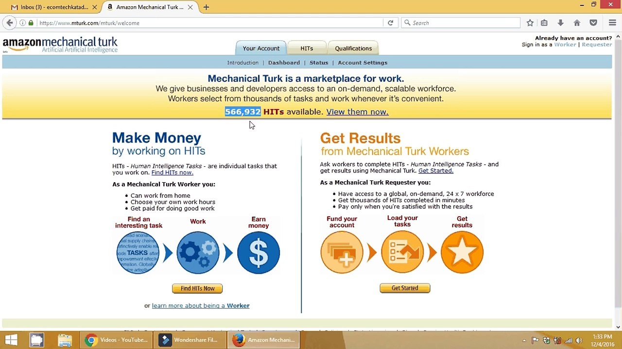 How to Make Money Online Through Amazon Mturk Explained in Hindi