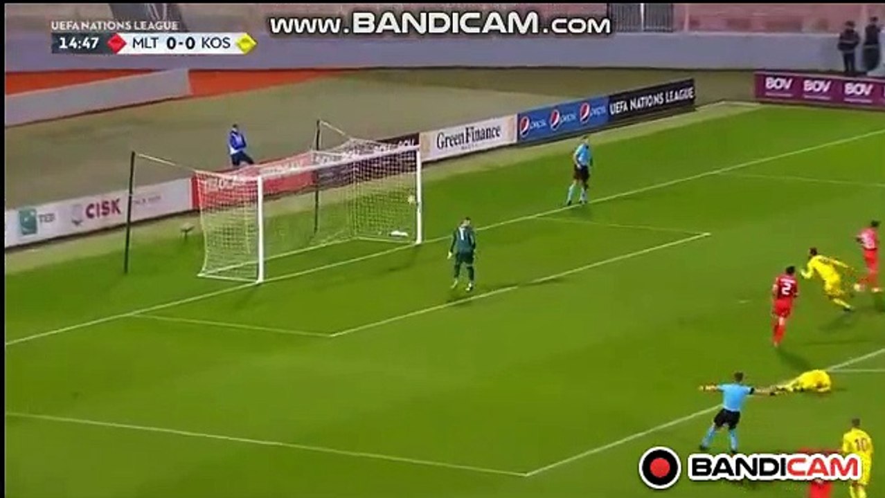 Amazing Goal Vedat Muriqi (0-1) Malta vs Kosovo