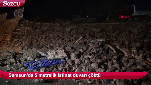Çocuk parkında istinat duvarı çöktü!