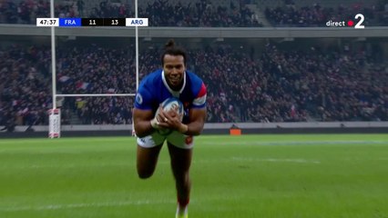 L'exploit de Gaël Fickou qui offre le doublé à Teddy Thomas