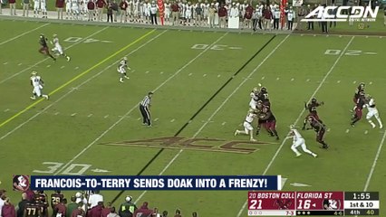 FSU QB Deondre Francois Hits Tamorrion Terry For 74-Yard Go-Ahead TD