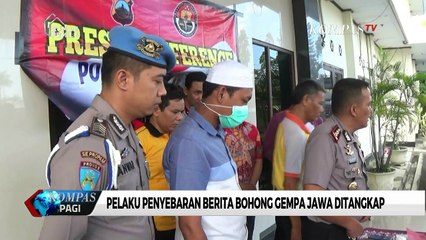 Pelaku Penyebar Hoaks Gempa Jawa Ditangkap