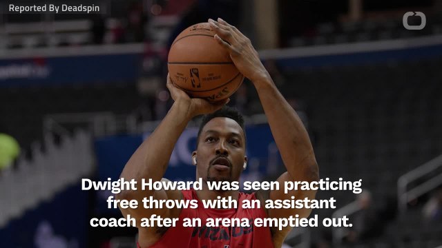 Dwight Howard Gets Insulted While Practicing Free Throws