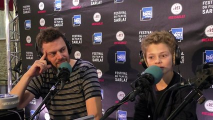 L'équipe du film "Rémi sans famille" au Festival du Film de Sarlat (Antoine Blossier et Maleaume Paquin)