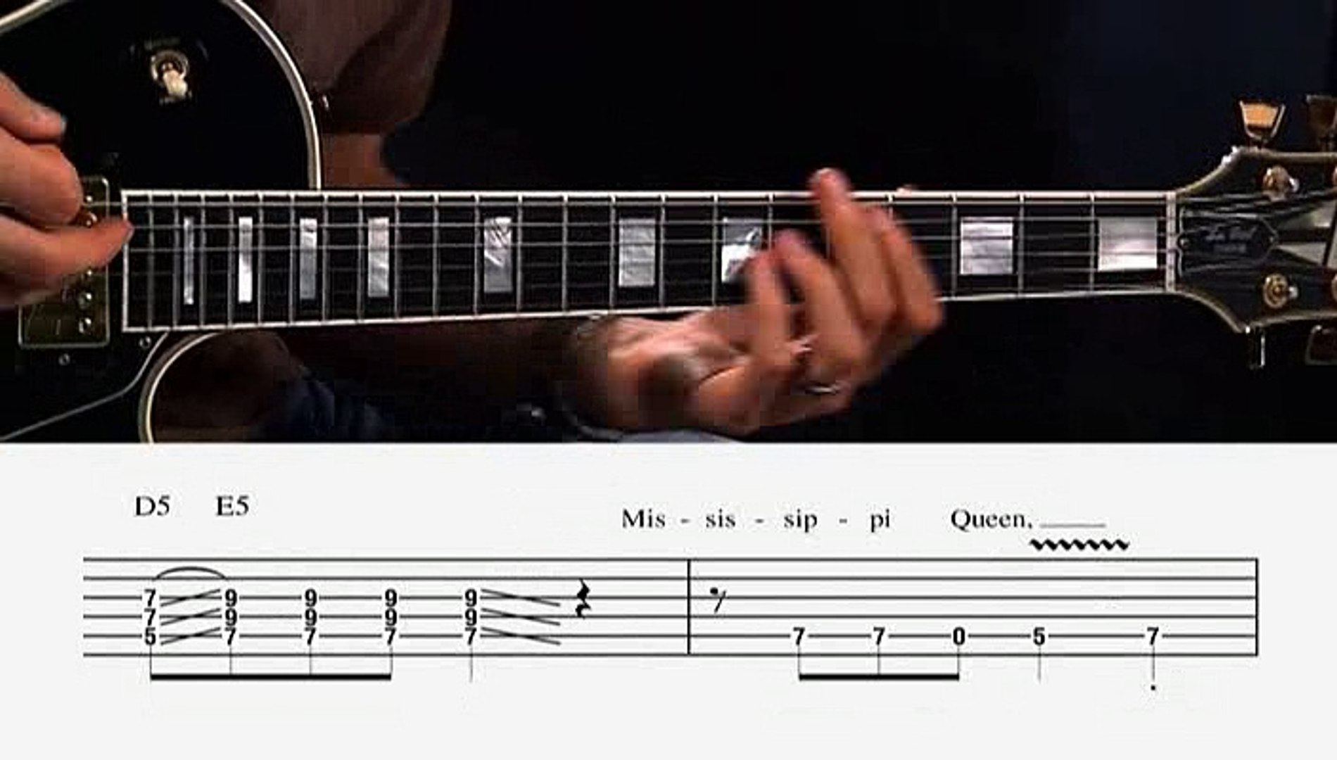 Mountain Mississippi Queen Guitar Tutorial Video Dailymotion