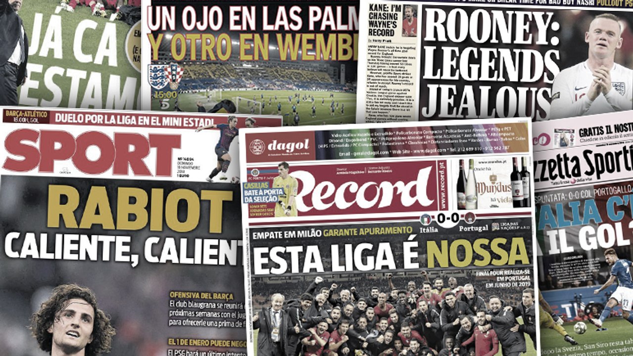 Wayne Rooney détruit les légendes des Three Lions, le Barça toujours très chaud sur Adrien Rabiot