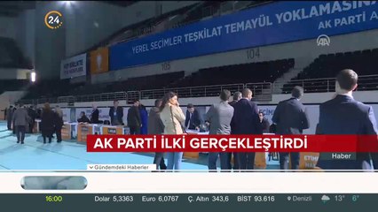 AK Parti ilki gerçekleştirdi