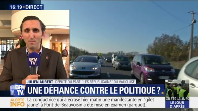 Gilets jaunes : pour Julien Aubert (LR) le mouvement est un succès