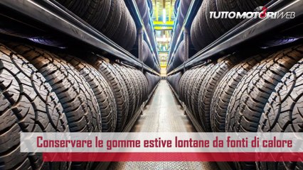 Come conservare al meglio le gomme estive