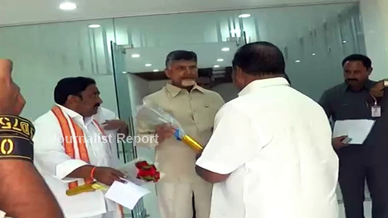 SattuPalli Sandra Venkataveeraiah Meets with CM Chandrababu Naidu