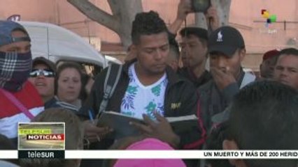 México: aguardan solicitud de asilo miembros de Caravana Migrante